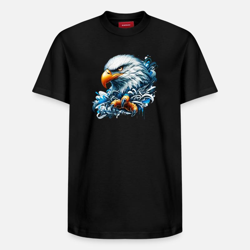 Aigle - T-shirt unisexe décontracté en coton Supima – de SPREAD - noir