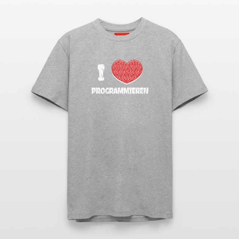 Developer Heart Programmer Statement Computer Science Relaxed Unisex Supima Cotton T-Shirt – by SPREAD
