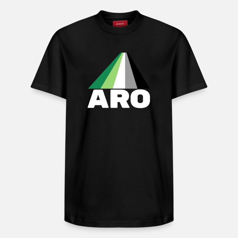 Aromanticisme, aromantique, aro - T-shirt unisexe décontracté en coton Supima – de SPREAD - noir