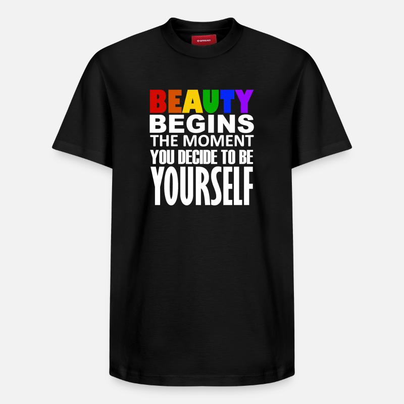 LGBTQIA+ - T-shirt unisexe décontracté en coton Supima – de SPREAD - noir
