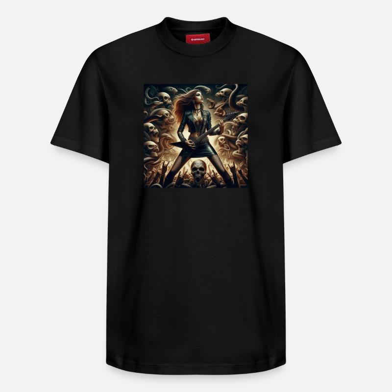 Le heavy metal dans l’éternité - T-shirt unisexe décontracté en coton Supima – de SPREAD - noir