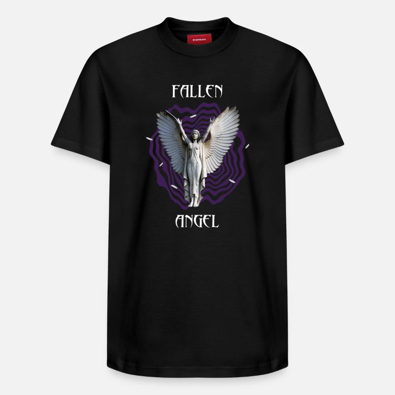 Gefallener Engel - Relaxed Unisex Supima Cotton T-Shirt – von SPREAD - Schwarz