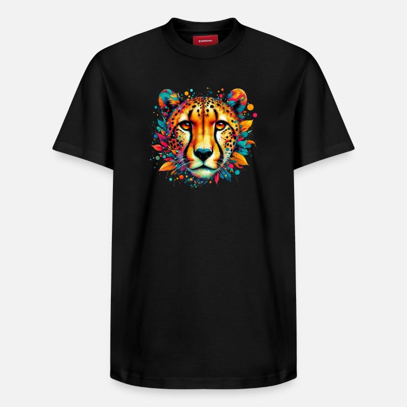 Guépard - T-shirt unisexe décontracté en coton Supima – de SPREAD - noir