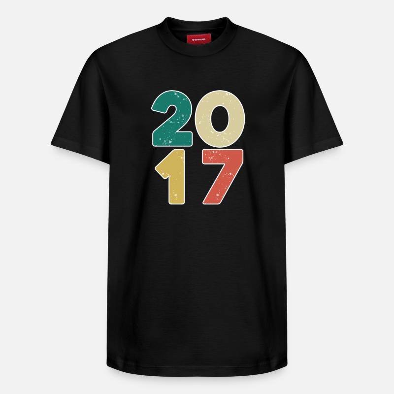 2017 - Année 2017 - Année 2017 - T-shirt unisexe décontracté en coton Supima – de SPREAD - noir