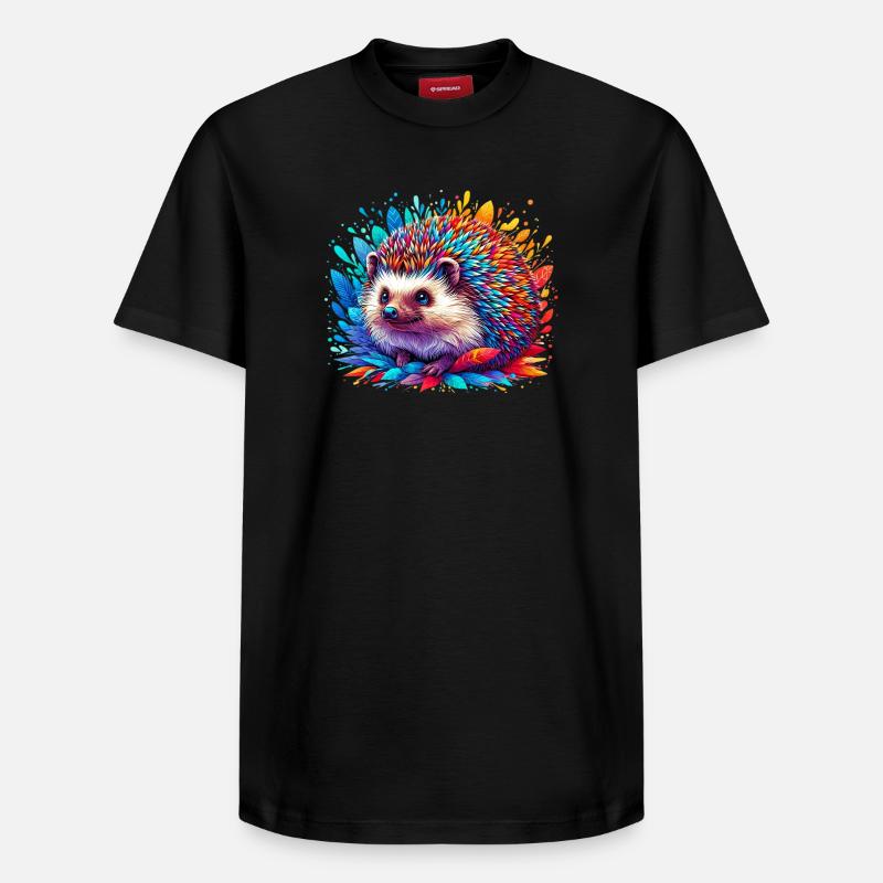 Hérisson - T-shirt unisexe décontracté en coton Supima – de SPREAD - noir