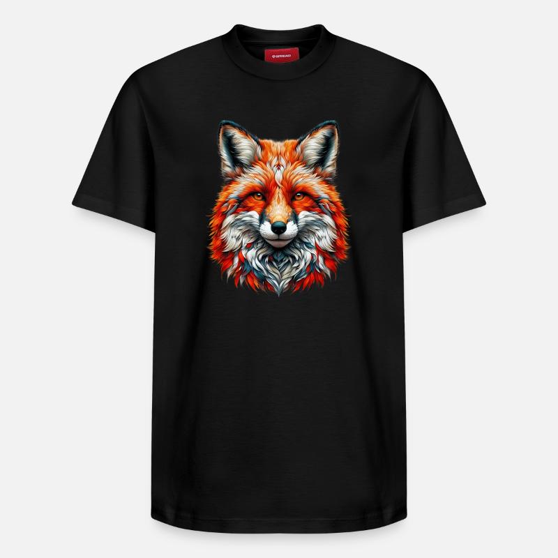 Renard - T-shirt unisexe décontracté en coton Supima – de SPREAD - noir
