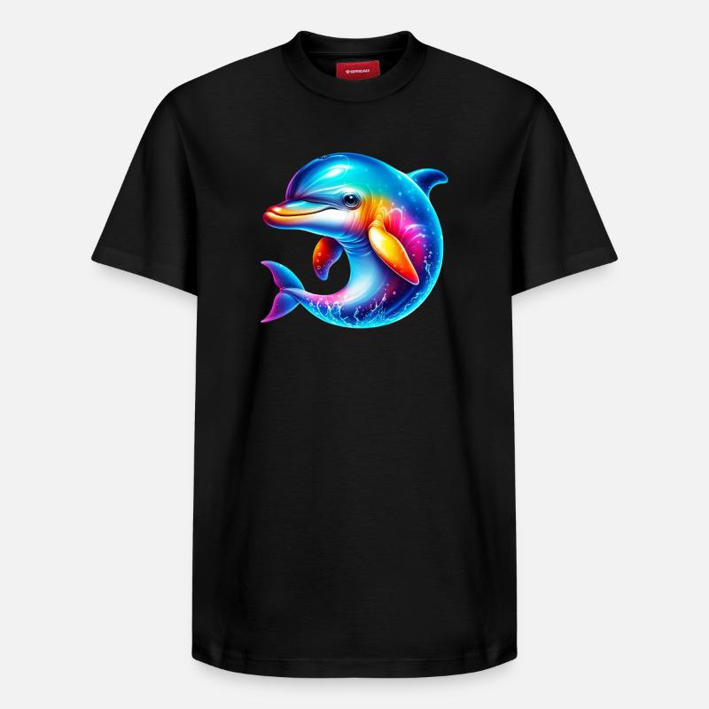 Dauphin - T-shirt unisexe décontracté en coton Supima – de SPREAD - noir