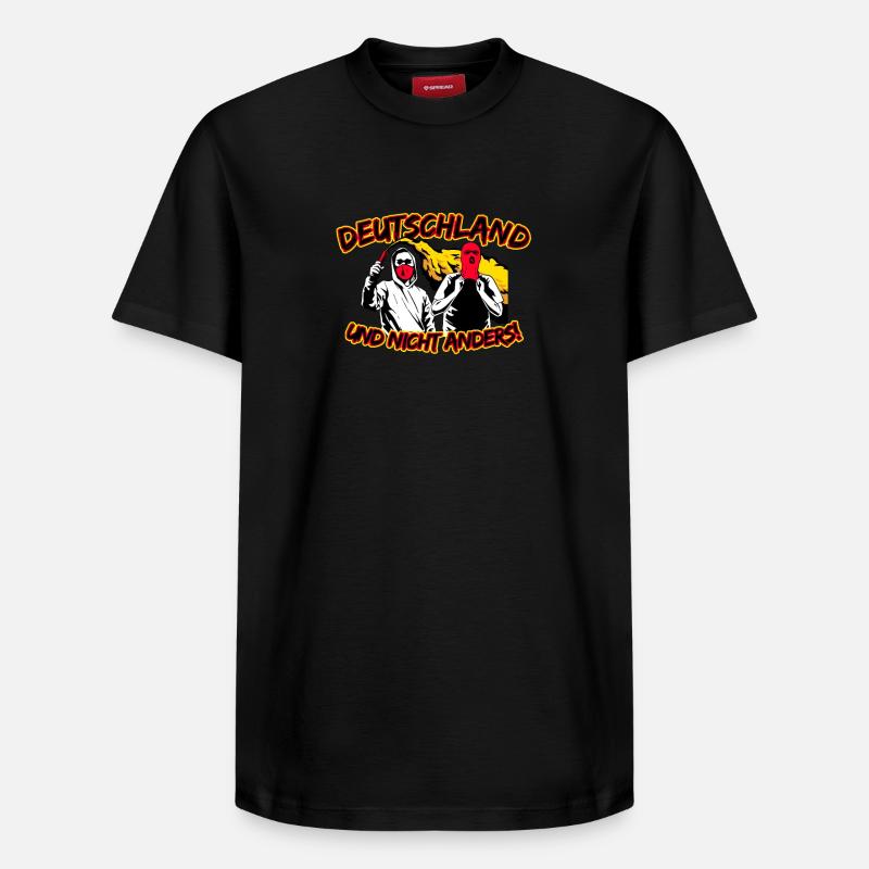 Deutschland und nicht anders UPDATE - Relaxed Unisex Supima Cotton T-Shirt – von SPREAD - Schwarz