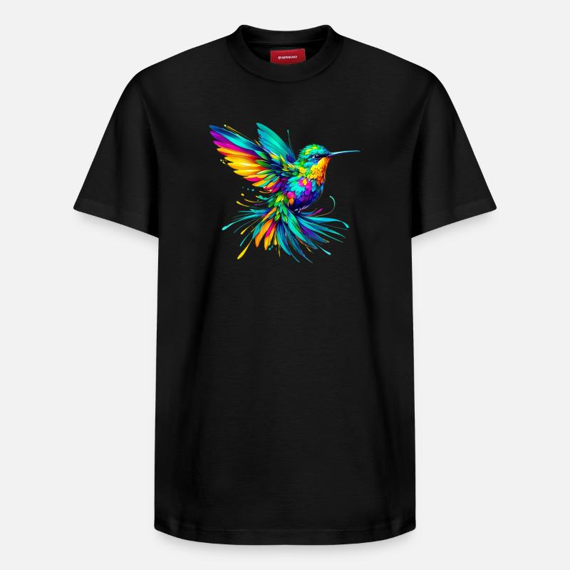 Colibri - T-shirt unisexe décontracté en coton Supima – de SPREAD - noir