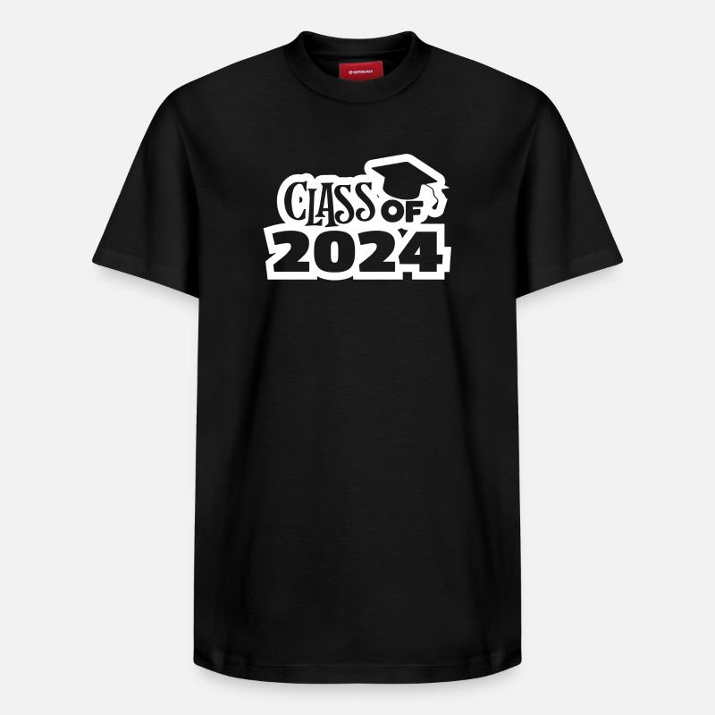 baccalauréat, BAC, bac, bachelier - T-shirt unisexe décontracté en coton Supima – de SPREAD - noir