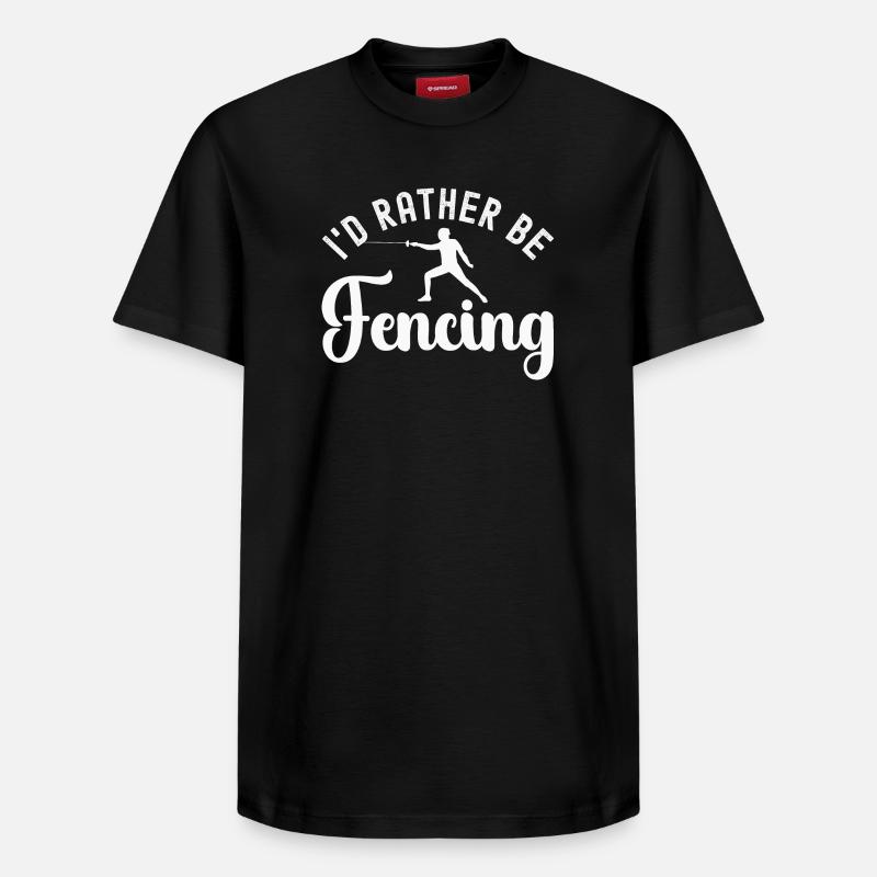 Fechten Fechter - Relaxed Unisex Supima Cotton T-Shirt – von SPREAD - Schwarz