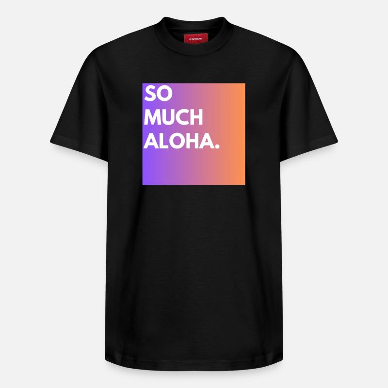 Tellement d’aloha - T-shirt unisexe décontracté en coton Supima – de SPREAD - noir