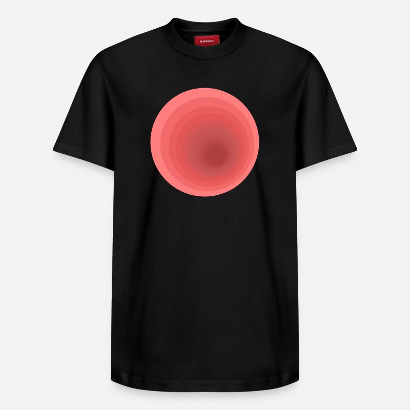 Conception dégradée abstraite - T-shirt unisexe décontracté en coton Supima – de SPREAD - noir