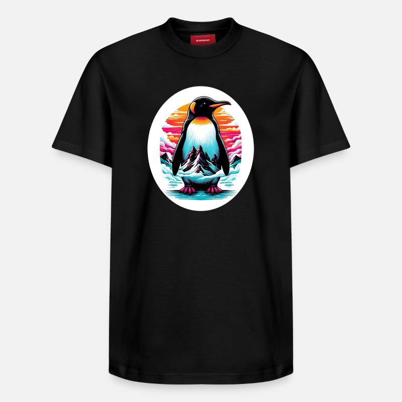 Pingouin - T-shirt unisexe décontracté en coton Supima – de SPREAD - noir
