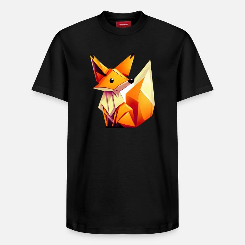Fuchs - Relaxed Unisex Supima Cotton T-Shirt – von SPREAD - Schwarz