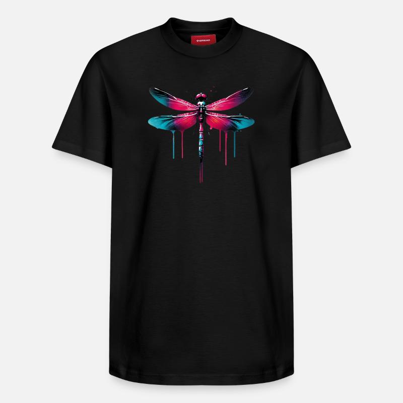 Libelle - Relaxed Unisex Supima Cotton T-Shirt – von SPREAD - Schwarz