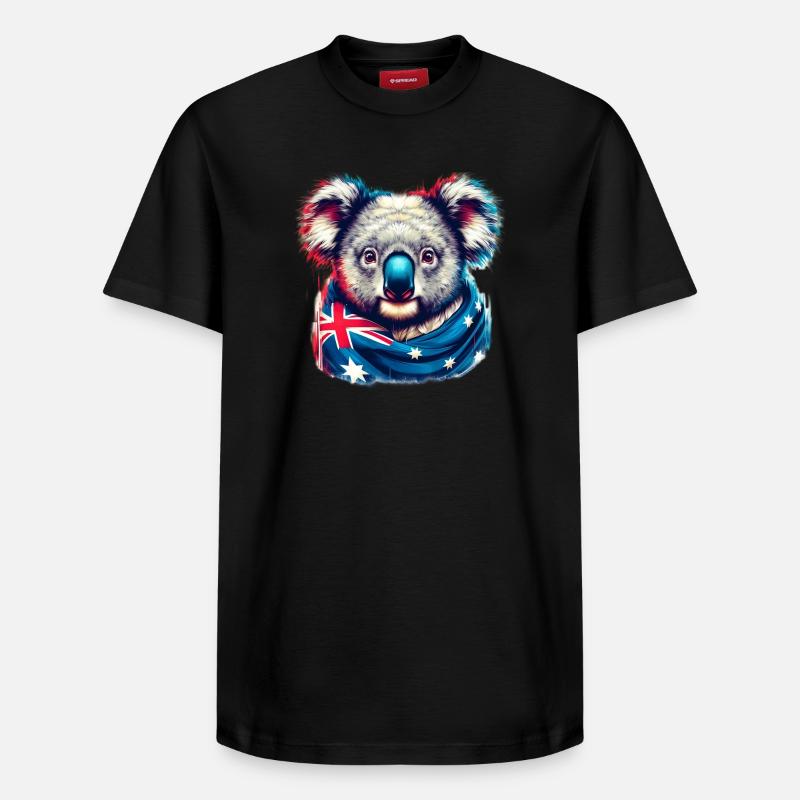 Koala - T-shirt unisexe décontracté en coton Supima – de SPREAD - noir