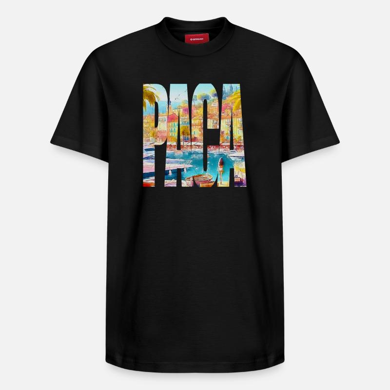 PACA - T-shirt unisexe décontracté en coton Supima – de SPREAD - noir