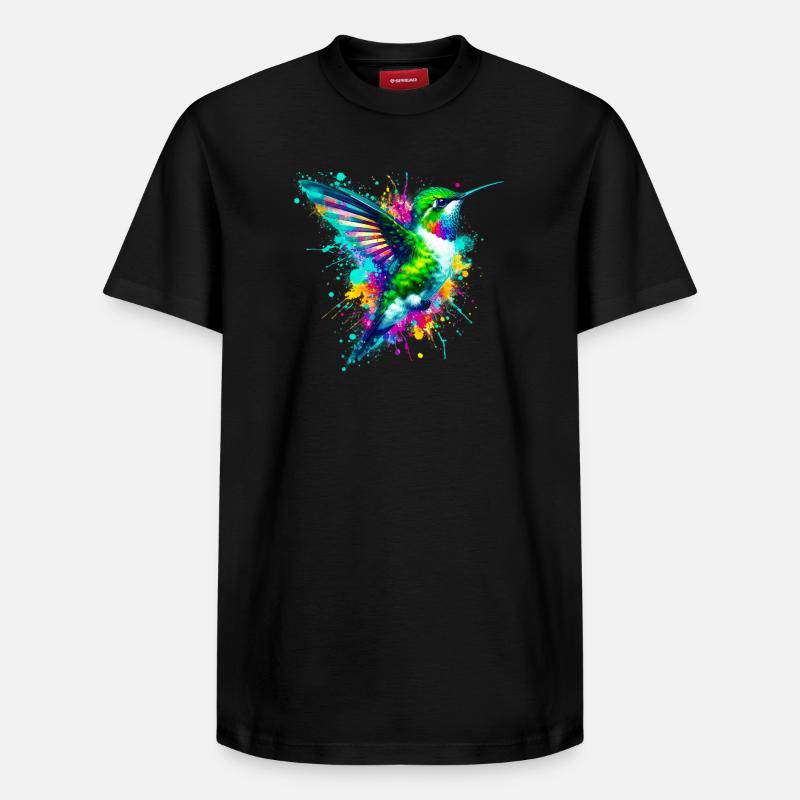 Colibri - T-shirt unisexe décontracté en coton Supima – de SPREAD - noir