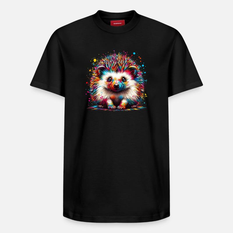 Hérisson - T-shirt unisexe décontracté en coton Supima – de SPREAD - noir