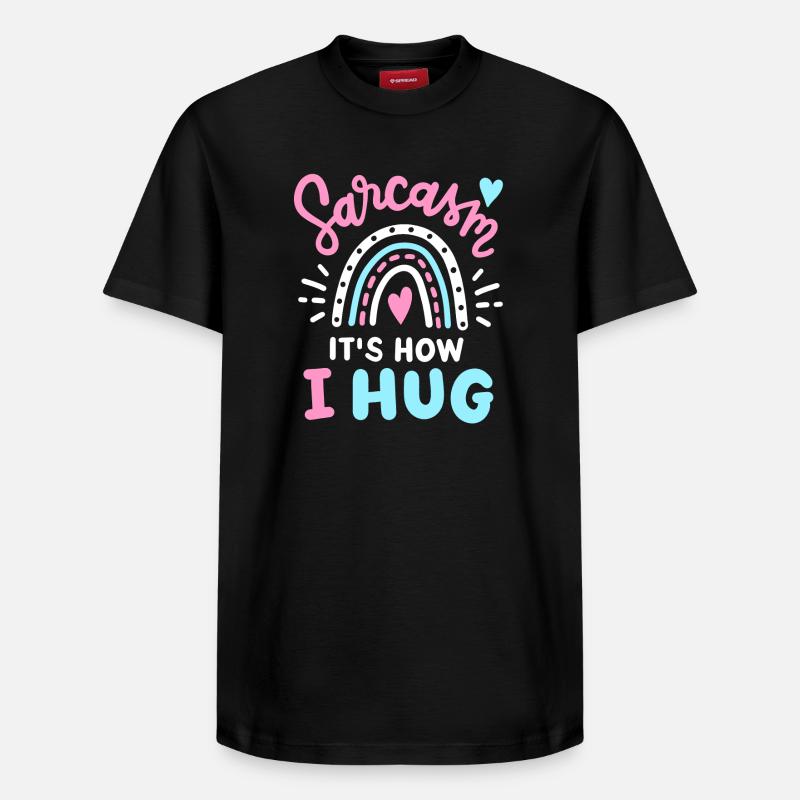 Sarkasmus Sarkastisch - Relaxed Unisex Supima Cotton T-Shirt – von SPREAD - Schwarz