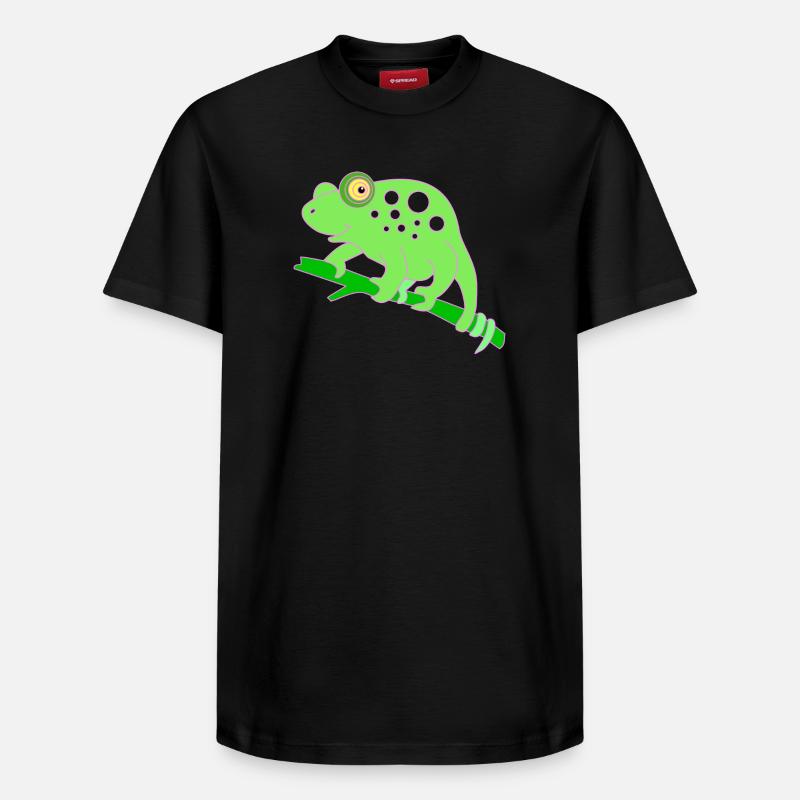 Animal caméléon - T-shirt unisexe décontracté en coton Supima – de SPREAD - noir