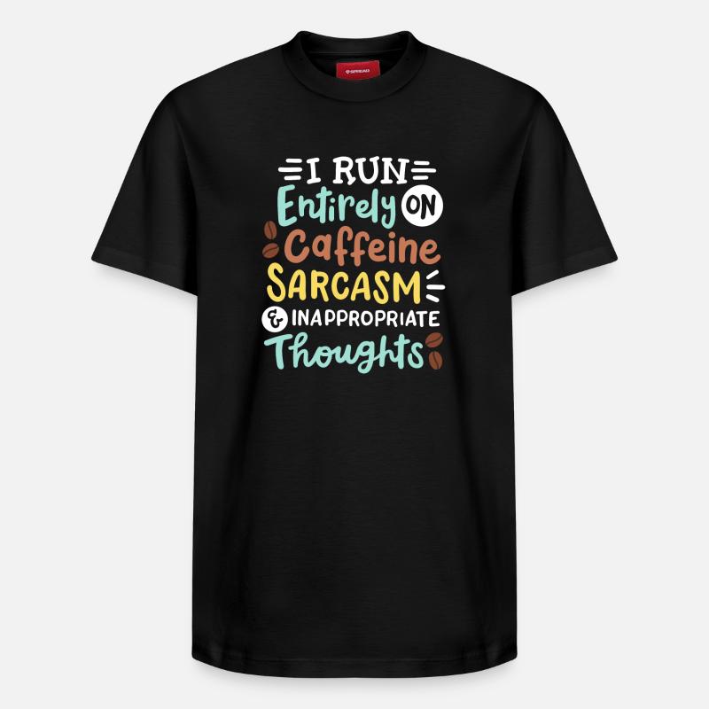 Sarkasmus lustig sarkastisch - Relaxed Unisex Supima Cotton T-Shirt – von SPREAD - Schwarz