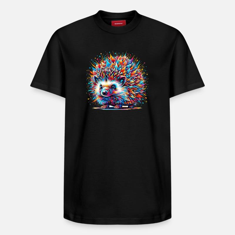Hérisson - T-shirt unisexe décontracté en coton Supima – de SPREAD - noir