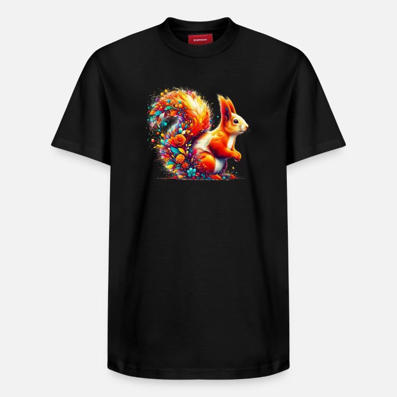 Eichhörnchen - Relaxed Unisex Supima Cotton T-Shirt – von SPREAD - Schwarz