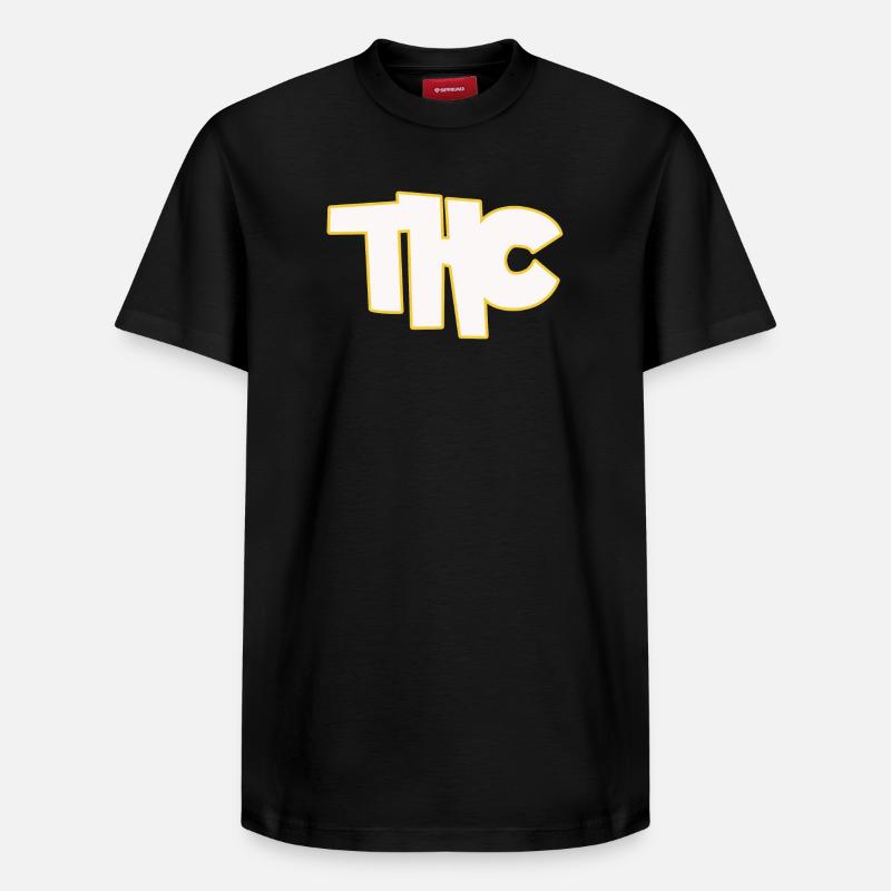 THC - T-shirt unisexe décontracté en coton Supima – de SPREAD - noir