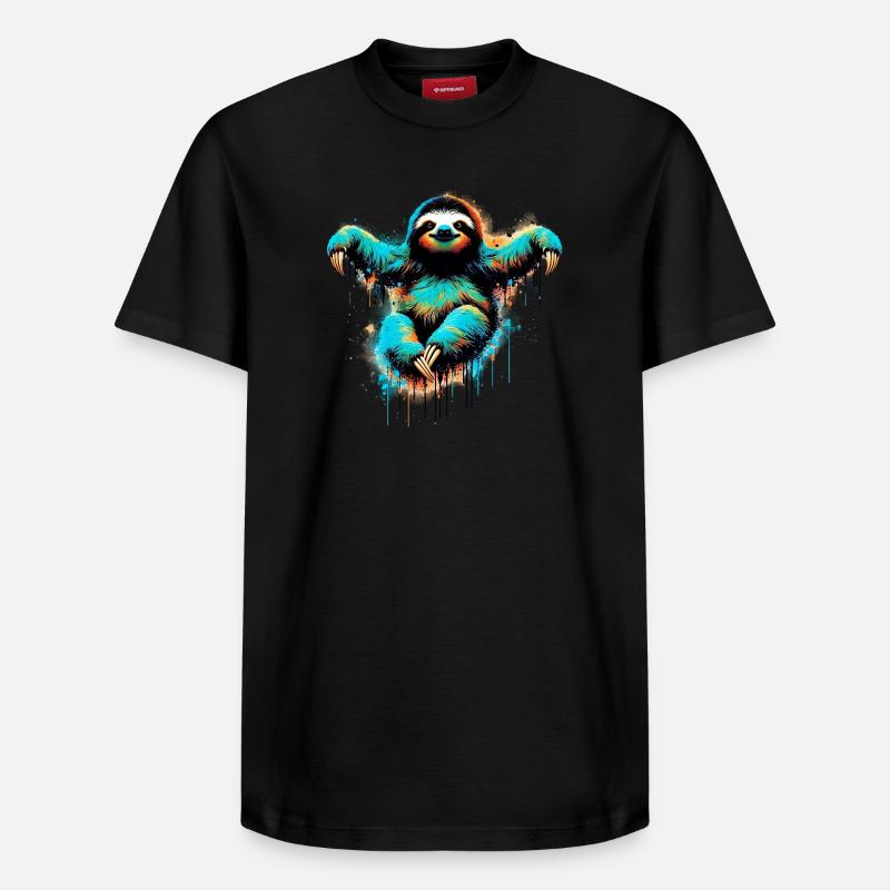 Paresse - T-shirt unisexe décontracté en coton Supima – de SPREAD - noir