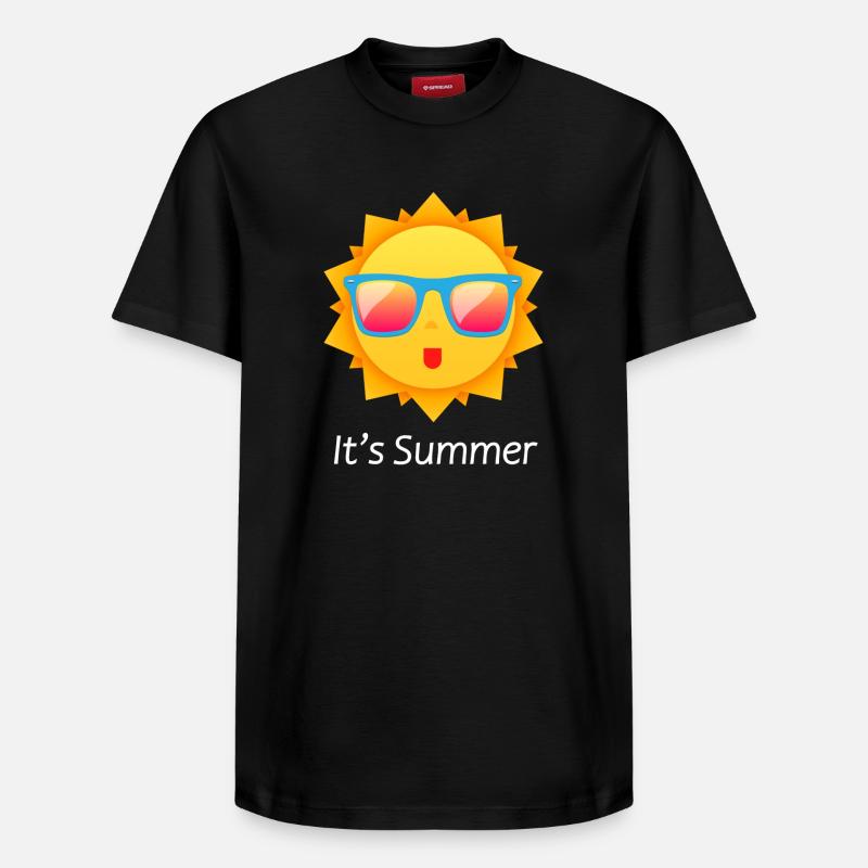 c’est l’été - T-shirt unisexe décontracté en coton Supima – de SPREAD - noir
