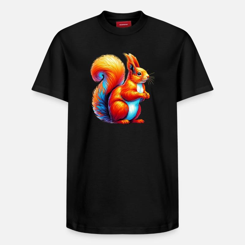 Eichhörnchen - Relaxed Unisex Supima Cotton T-Shirt – von SPREAD - Schwarz