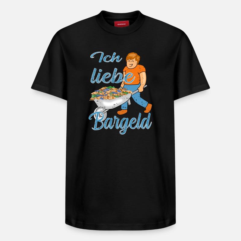Bargeld Geld - Relaxed Unisex Supima Cotton T-Shirt – von SPREAD - Schwarz