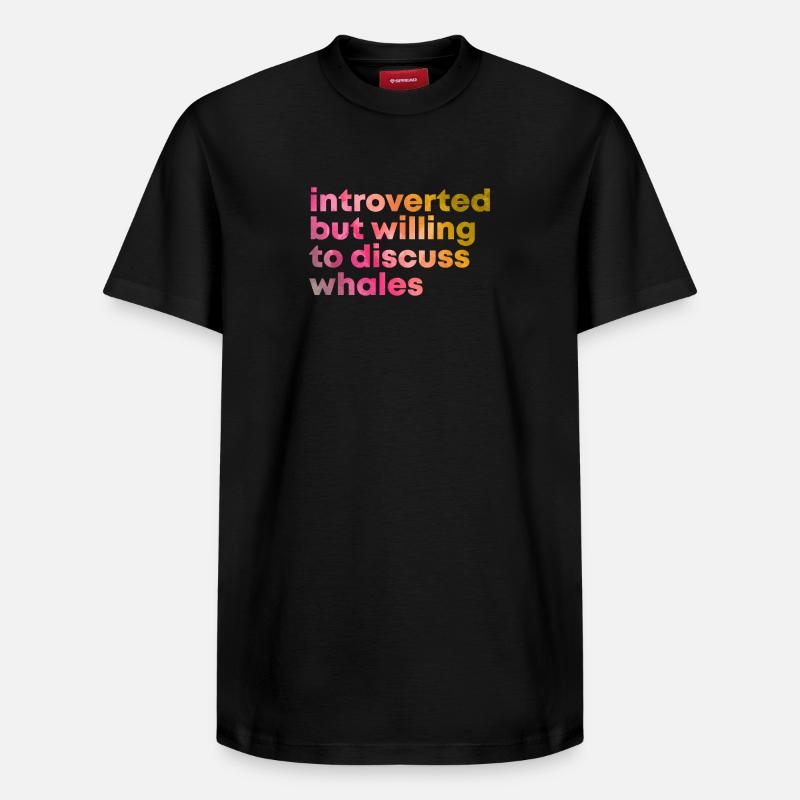 Baleine - T-shirt unisexe décontracté en coton Supima – de SPREAD - noir