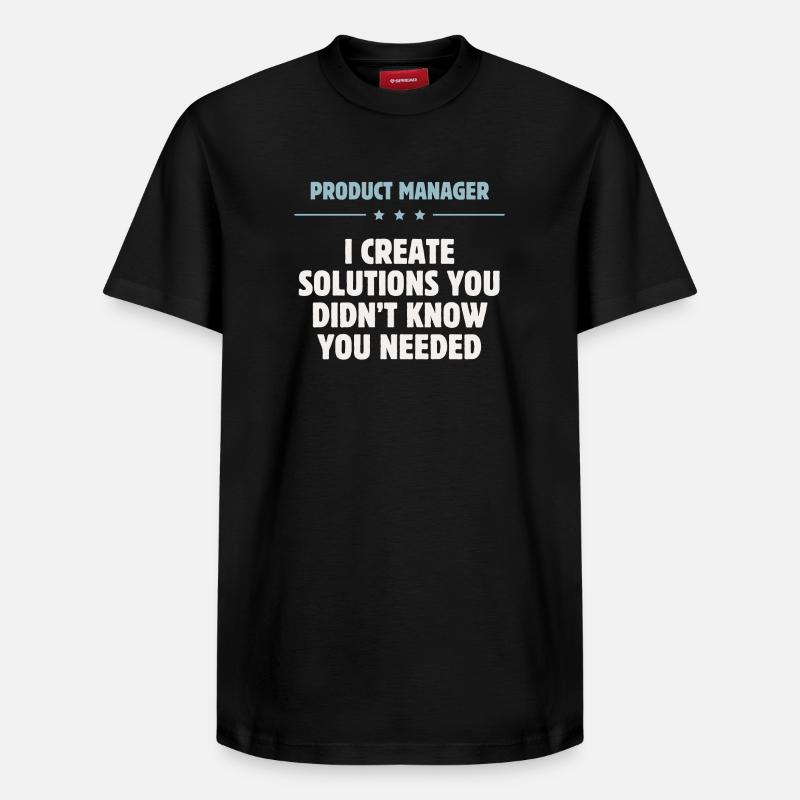 Product Manager - Solutions - Relaxed Unisex Supima Cotton T-Shirt – von SPREAD - Schwarz