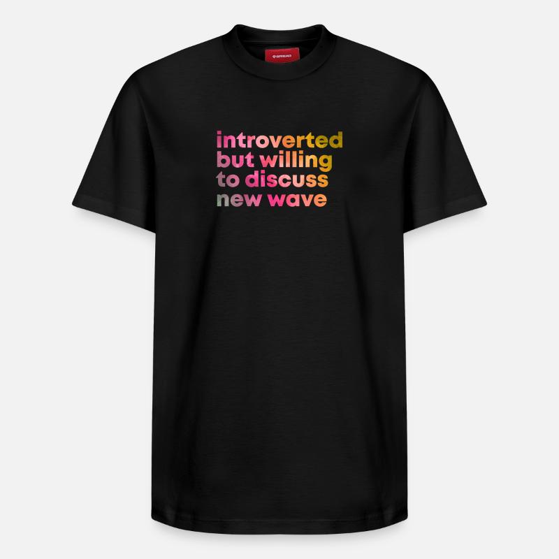 new wave - T-shirt unisexe décontracté en coton Supima – de SPREAD - noir