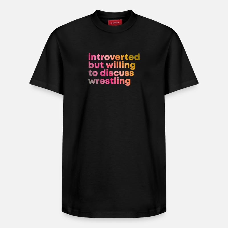 lutte - T-shirt unisexe décontracté en coton Supima – de SPREAD - noir