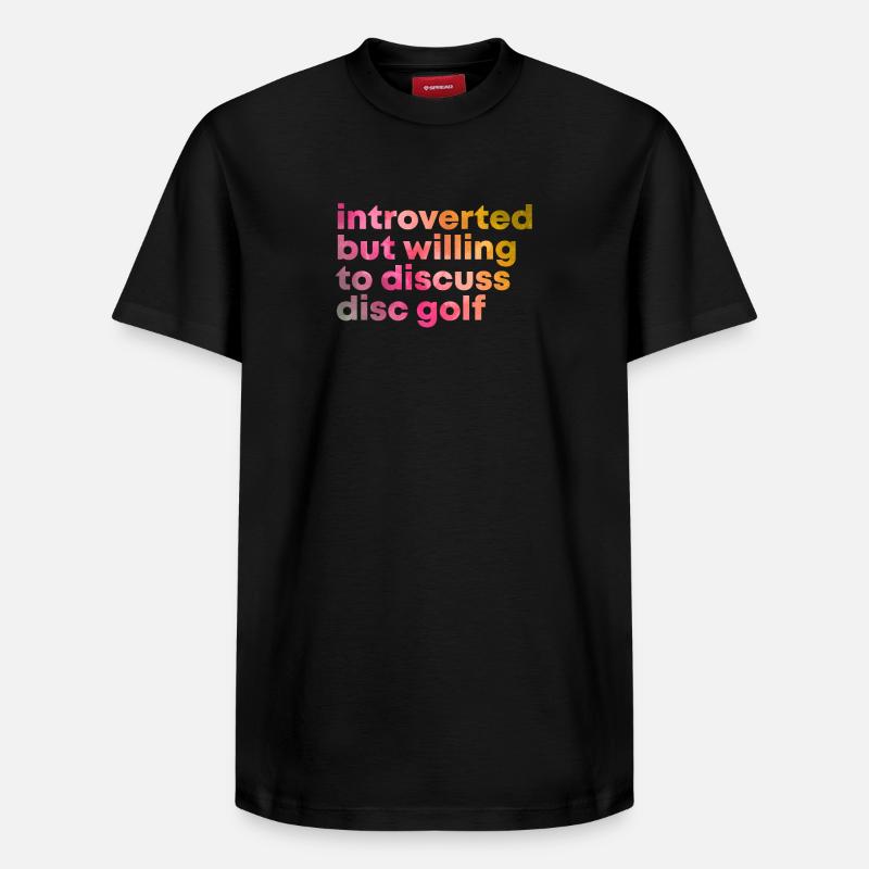 Disc golf - T-shirt unisexe décontracté en coton Supima – de SPREAD - noir