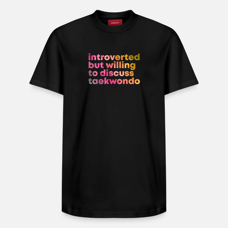Taekwondo - T-shirt unisexe décontracté en coton Supima – de SPREAD - noir