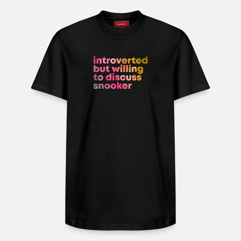 snooker - T-shirt unisexe décontracté en coton Supima – de SPREAD - noir