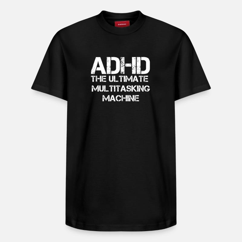 ADHS - Relaxed Unisex Supima Cotton T-Shirt – von SPREAD - Schwarz