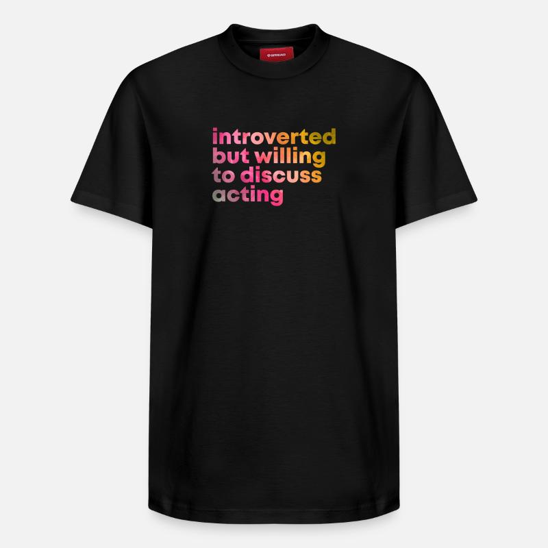 actrice - T-shirt unisexe décontracté en coton Supima – de SPREAD - noir