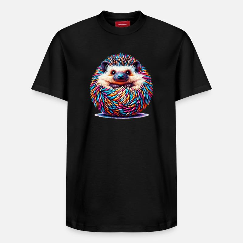Hérisson - T-shirt unisexe décontracté en coton Supima – de SPREAD - noir