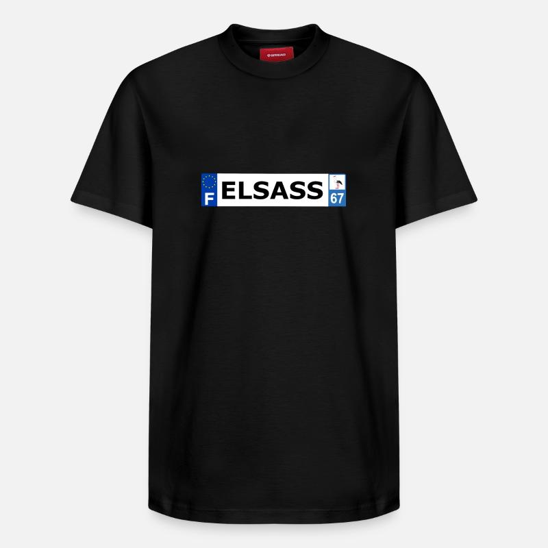 Elsass - T-shirt unisexe décontracté en coton Supima – de SPREAD - noir