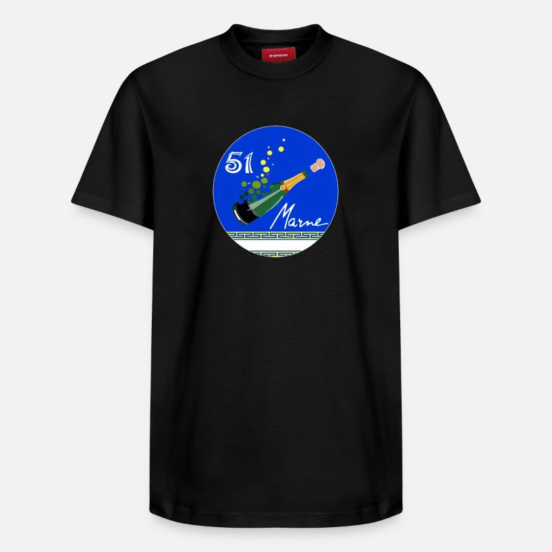 Marne - T-shirt unisexe décontracté en coton Supima – de SPREAD - noir
