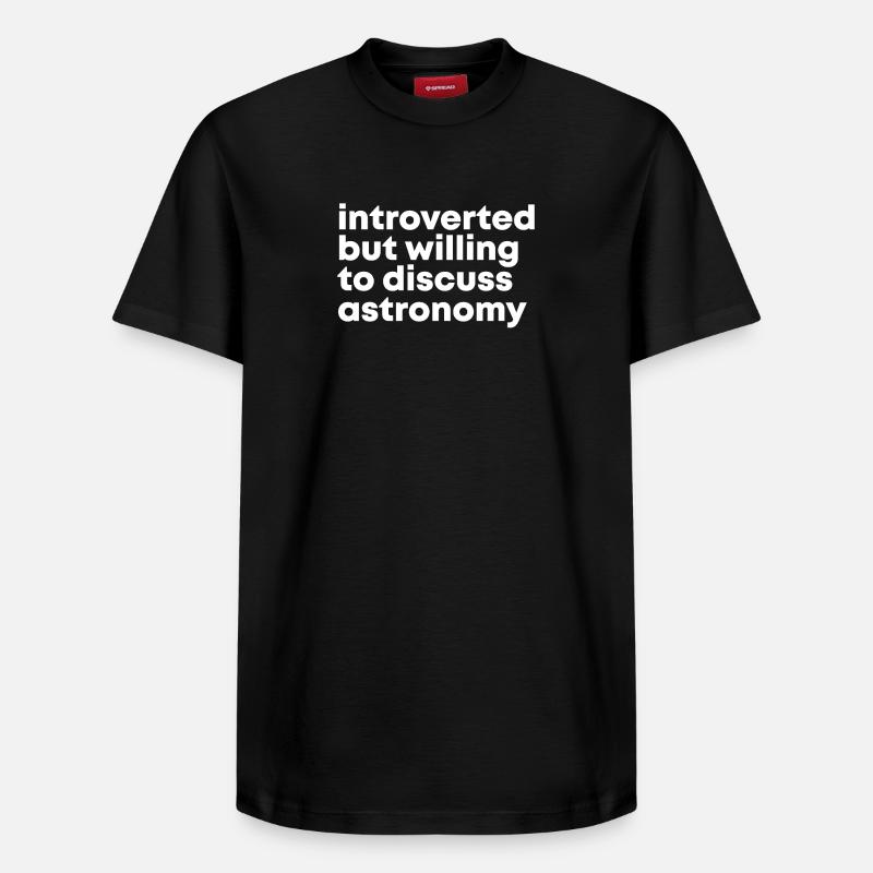 astronomie - T-shirt unisexe décontracté en coton Supima – de SPREAD - noir