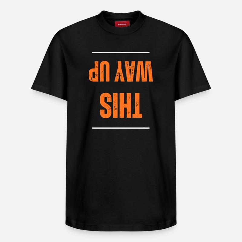 Par ici - T-shirt unisexe décontracté en coton Supima – de SPREAD - noir