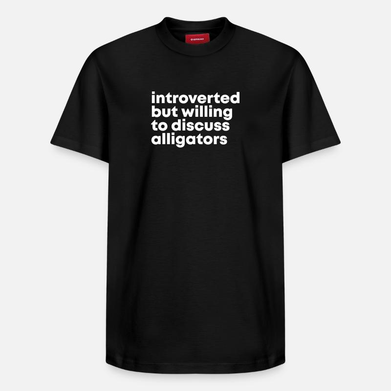 alligator - T-shirt unisexe décontracté en coton Supima – de SPREAD - noir