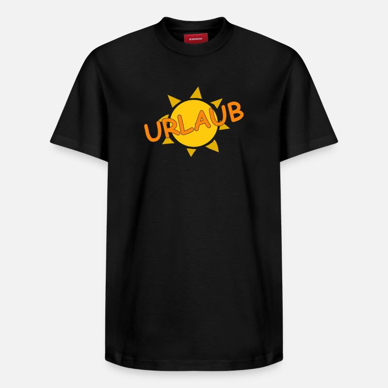 URLAUB - Relaxed Unisex Supima Cotton T-Shirt – von SPREAD - Schwarz
